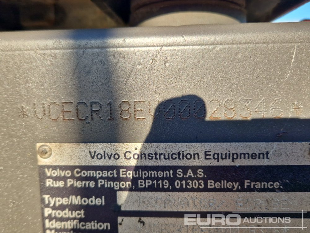 Mini bager 2022 Volvo ECR18E: slika 41