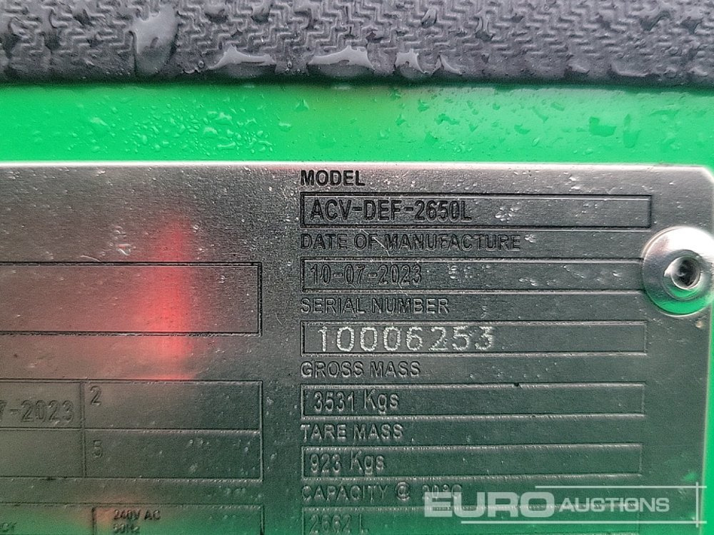 Rezervoar za skladištenje 2023 DYMAC ACV-DEF-2650L: slika 19