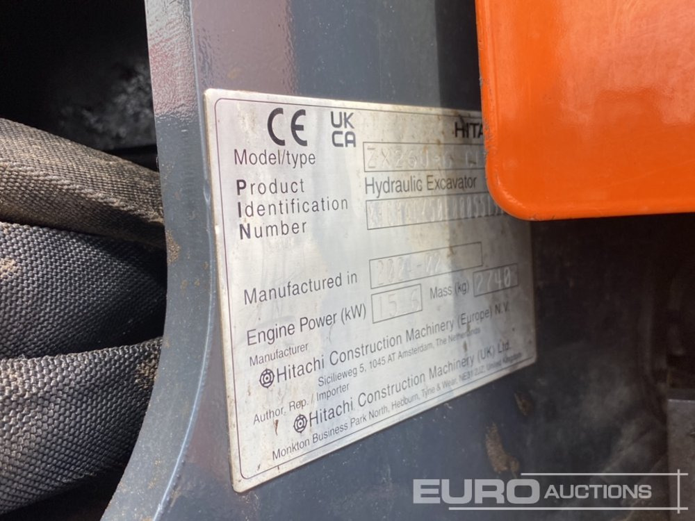 Mini bager 2024 Hitachi ZX26U-6 CLR: slika 31