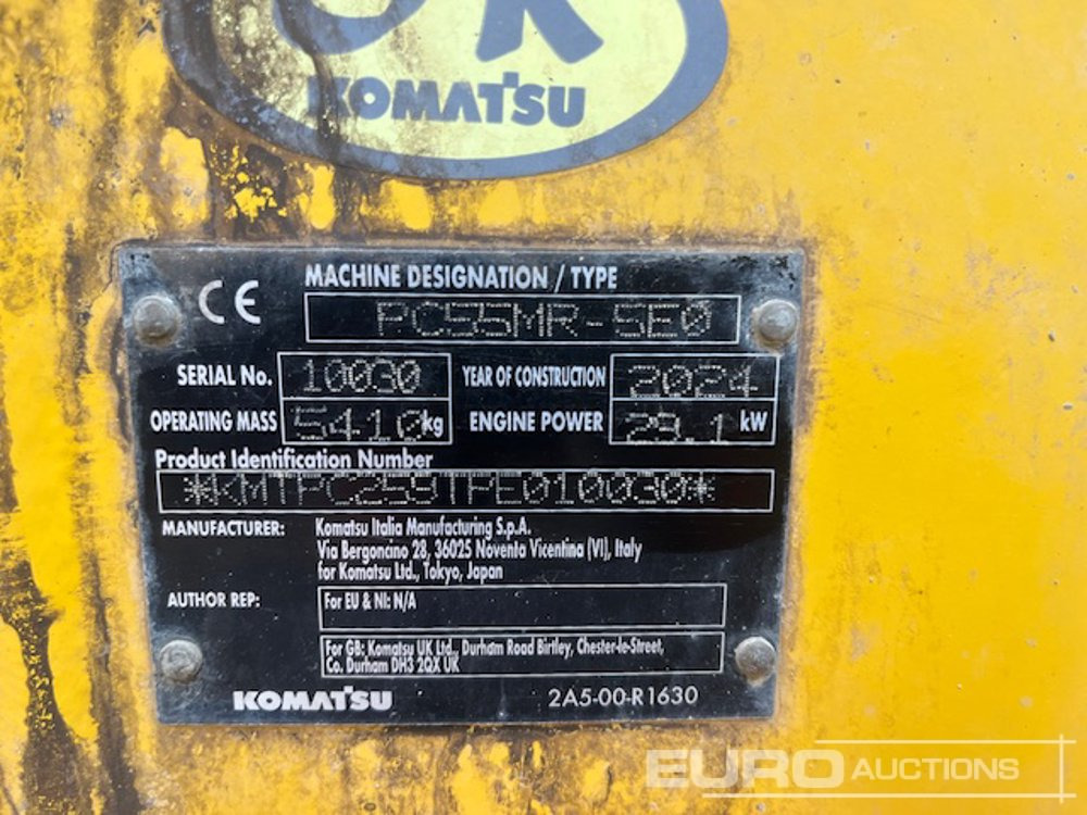 Mini bager 2024 Komatsu PC55MR-5E0: slika 10 Mini bager 2024 Komatsu PC55MR-5E0: slika 10