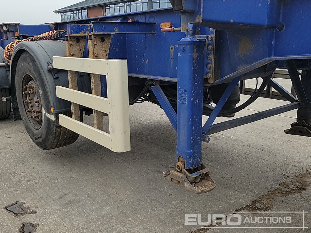 Plato poluprikolica Dennison Trailers 4 Axle 40' Skeleton Trailer, Front Lift Axle, Twist Locks: slika 28