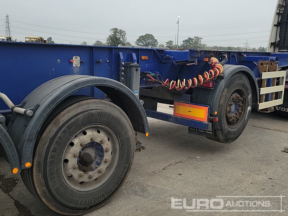 Plato poluprikolica Dennison Trailers 4 Axle 40' Skeleton Trailer, Front Lift Axle, Twist Locks: slika 20