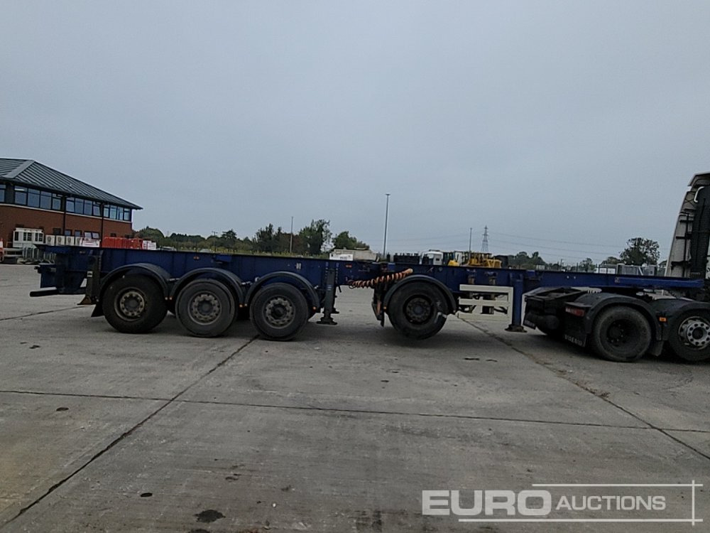 Plato poluprikolica Dennison Trailers 4 Axle 40' Skeleton Trailer, Front Lift Axle, Twist Locks: slika 6