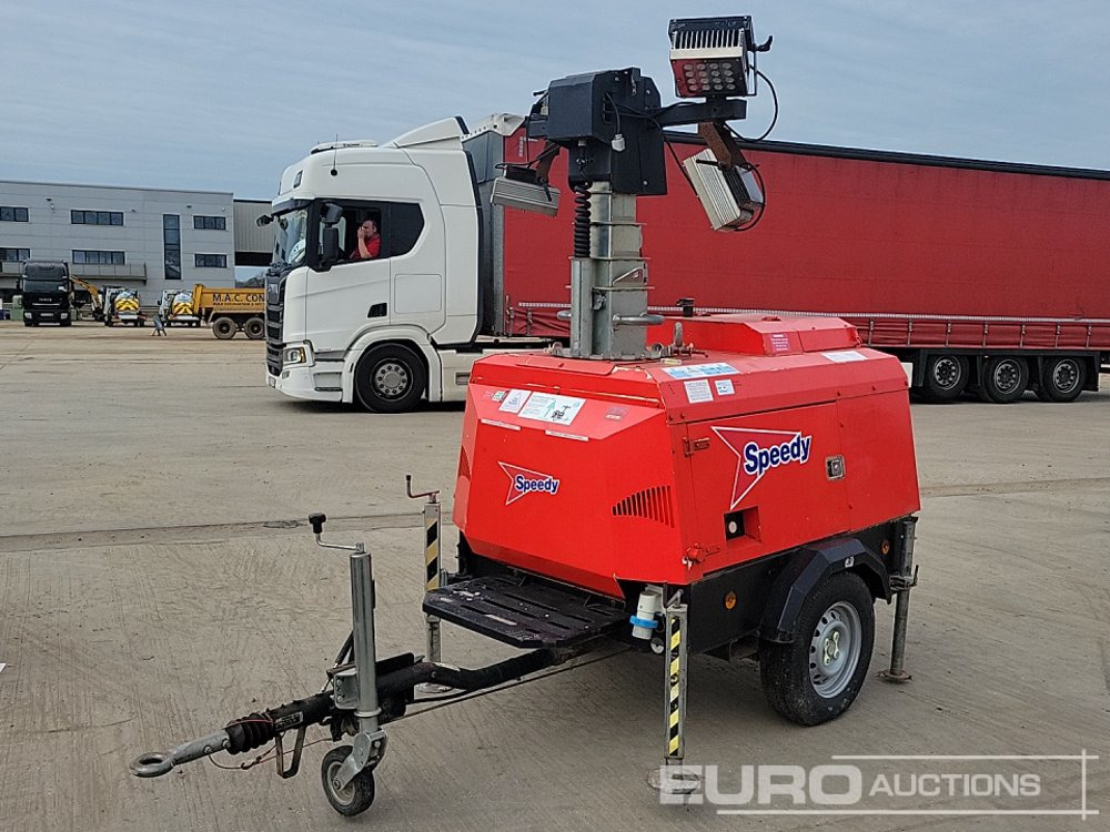 Generac Single Axle LED Lighting Tower, Linz Engine - Toranj za osvetljenje: slika 1 Generac Single Axle LED Lighting Tower, Linz Engine - Toranj za osvetljenje: slika 1