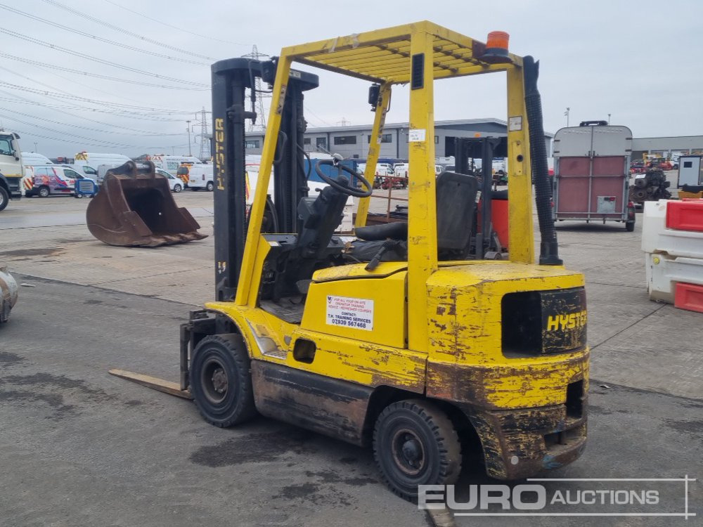 Hyster Diesel Forklift, 3 Stage Free Lift Mast, Side Shift, Forks (Runs, Slow Drive) - Viljuškar: slika 3 Hyster Diesel Forklift, 3 Stage Free Lift Mast, Side Shift, Forks (Runs, Slow Drive) - Viljuškar: slika 3