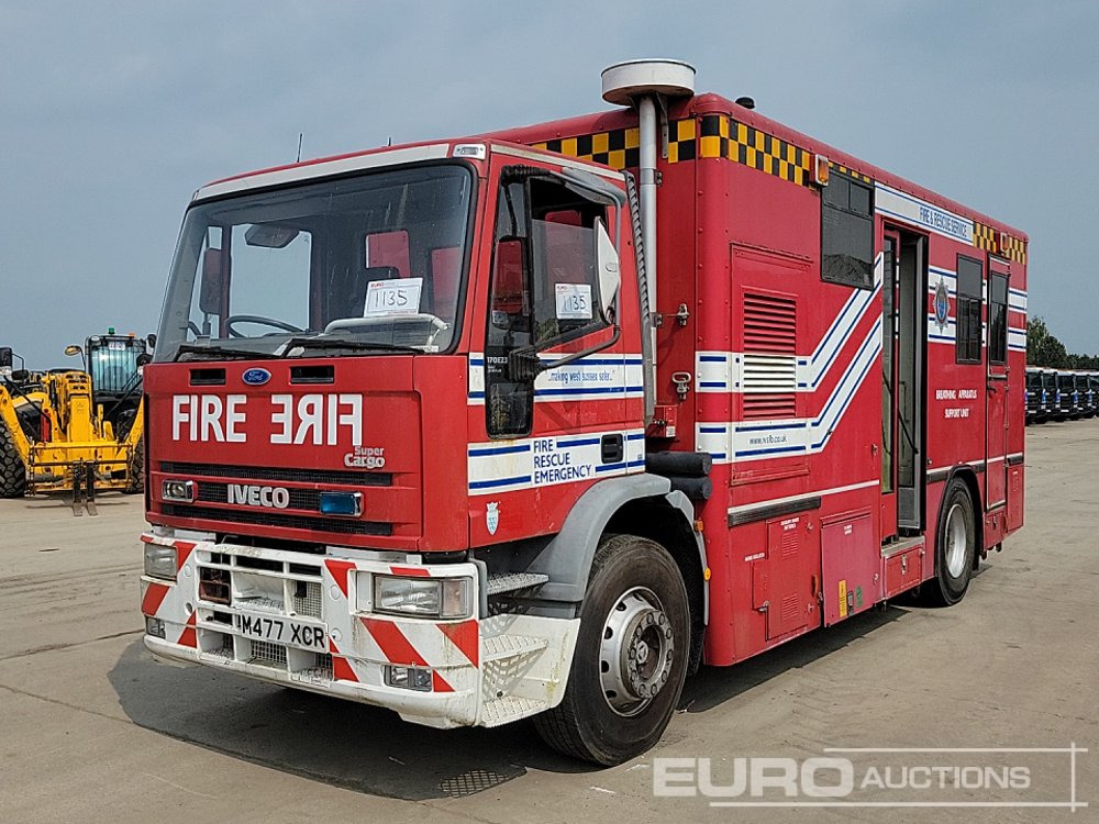Iveco Ford Super Cargo 170E23, 4x2 Fire Unit, On Board Compressor (For Export or Breaking Use Only, Cannot Be Used within UK) (Reg Docs Are NOT Available) - Vatrogasni kamion: slika 1 Iveco Ford Super Cargo 170E23, 4x2 Fire Unit, On Board Compressor (For Export or Breaking Use Only, Cannot Be Used within UK) (Reg Docs Are NOT Available) - Vatrogasni kamion: slika 1