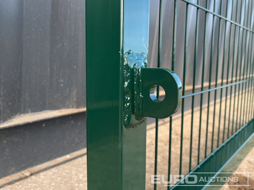 Poljoprivredna mašina 1.2m x 2.4m Pedestrian Gate, Heavy Duty Galvanized Powder Coated, 80mm x 80mm x 3m Post (2 of), Assembly Kit (Green): slika 7