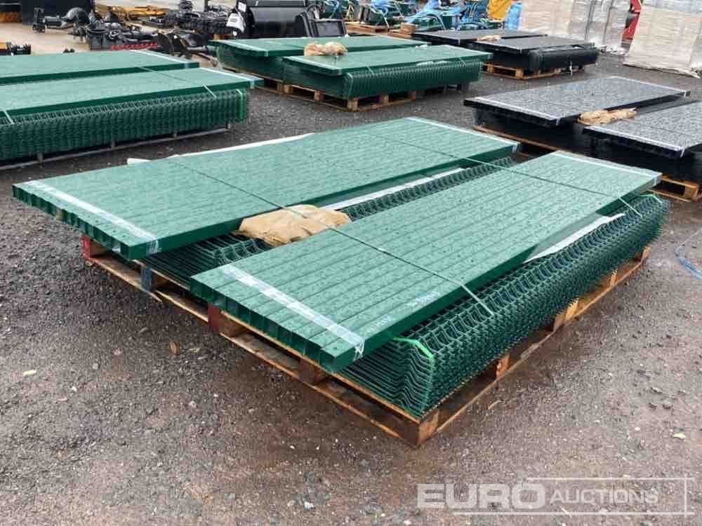Unused Security Fencing, Green, 25 Panels 2.1m x 2,4m & 26 60mm x 60mm Posts, Fasteners and Fittings - Poljoprivredna mašina: slika 3 Unused Security Fencing, Green, 25 Panels 2.1m x 2,4m & 26 60mm x 60mm Posts, Fasteners and Fittings - Poljoprivredna mašina: slika 3