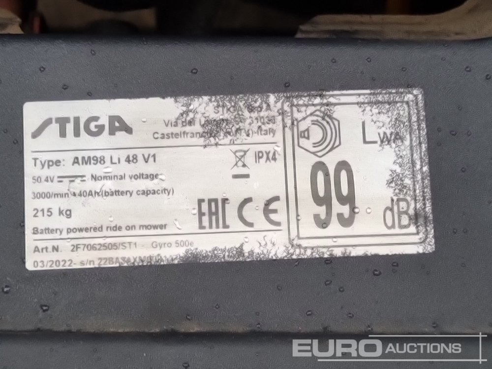 Baštenska kosačica Stiga AM98 LI48V1: slika 19