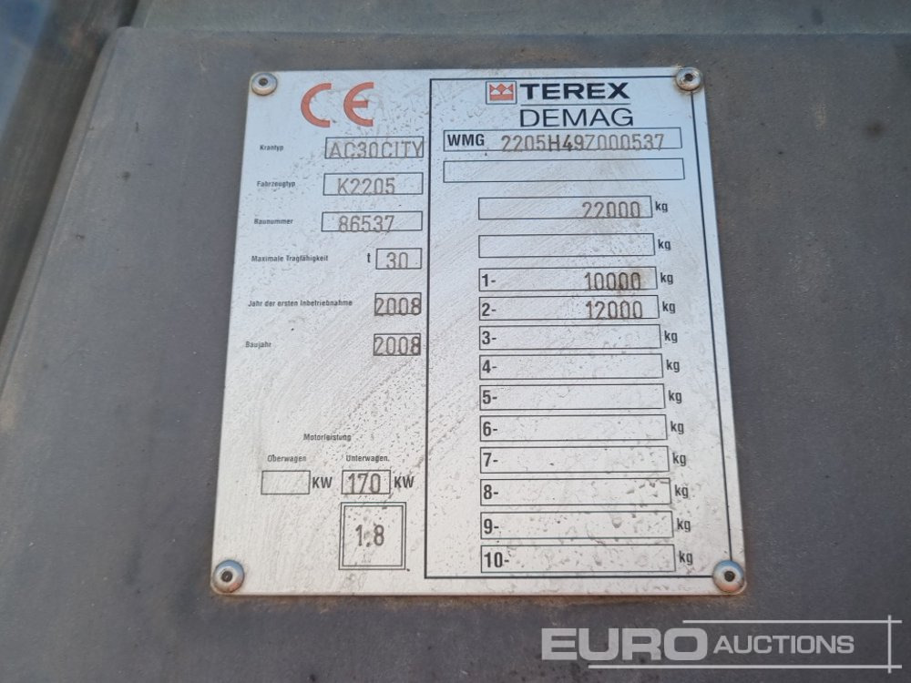 Terex Demag AC30 CITY - Autodizalica: slika 1 Terex Demag AC30 CITY - Autodizalica: slika 1