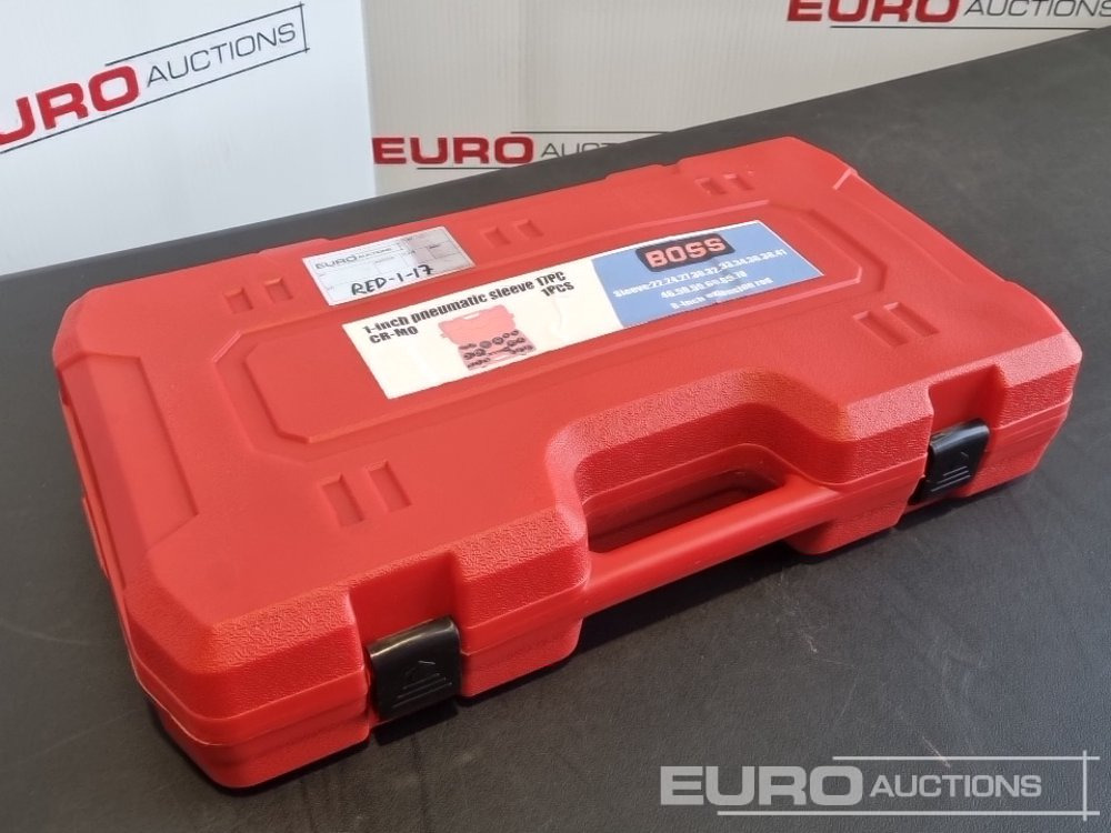 Unused 2025 Boss 1" 17pc Pneumatic Socket Set, 8" Extension Rod - Гаражна опрема: slika 1 Unused 2025 Boss 1" 17pc Pneumatic Socket Set, 8" Extension Rod - Гаражна опрема: slika 1