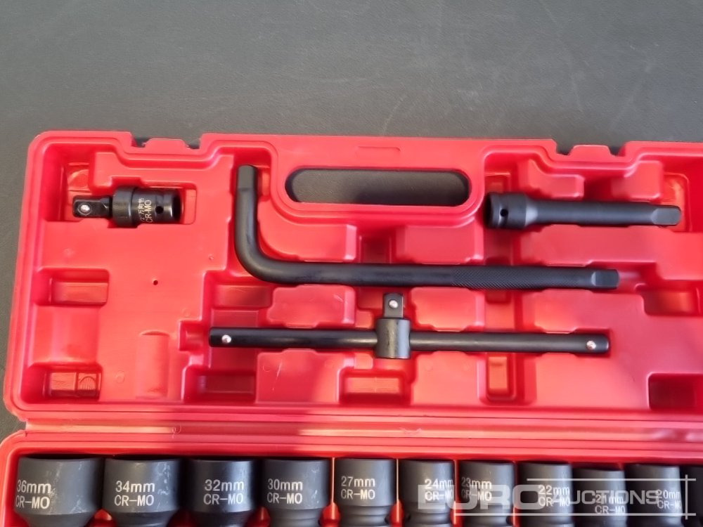 Unused 2025 Boss 1/2" 28pc Pneumatic Short Sleeve Socket Set, 3" Connecting Rod, 5" Connecting Rod Universal Joint, 10" Sliding Rod, 10" Bending Rod Adapter 3/4"-1/2" - Гаражна опрема: slika 5 Unused 2025 Boss 1/2" 28pc Pneumatic Short Sleeve Socket Set, 3" Connecting Rod, 5" Connecting Rod Universal Joint, 10" Sliding Rod, 10" Bending Rod Adapter 3/4"-1/2" - Гаражна опрема: slika 5