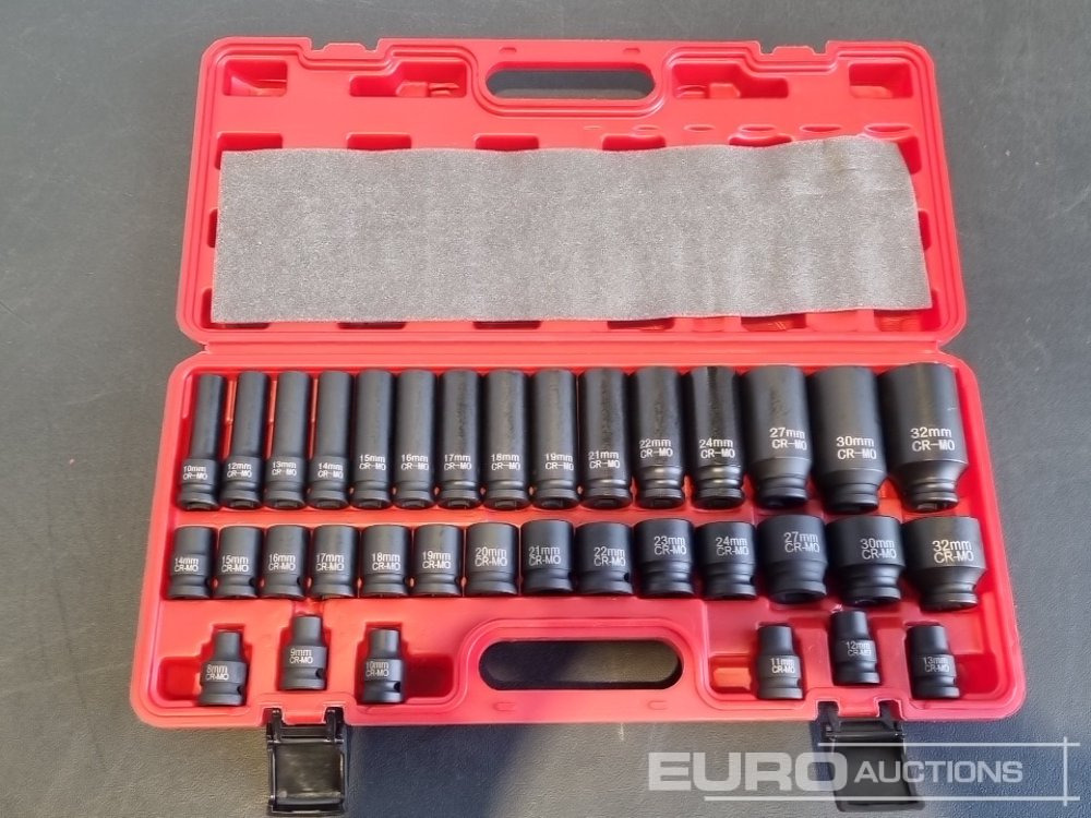 Unused 2025 Boss 1/2" 35pc Pneumatic Long & Short Sleeve Socket Set - Гаражна опрема: slika 4 Unused 2025 Boss 1/2" 35pc Pneumatic Long & Short Sleeve Socket Set - Гаражна опрема: slika 4