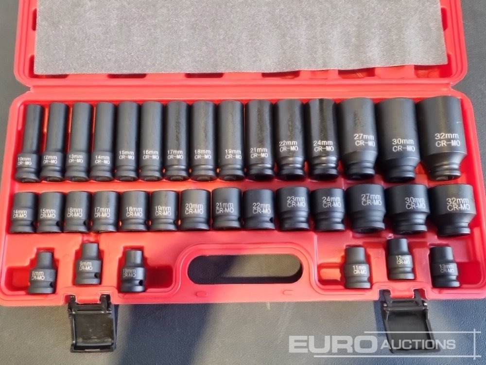 Unused 2025 Boss 1/2" 35pc Pneumatic Long & Short Sleeve Socket Set - Гаражна опрема: slika 5 Unused 2025 Boss 1/2" 35pc Pneumatic Long & Short Sleeve Socket Set - Гаражна опрема: slika 5