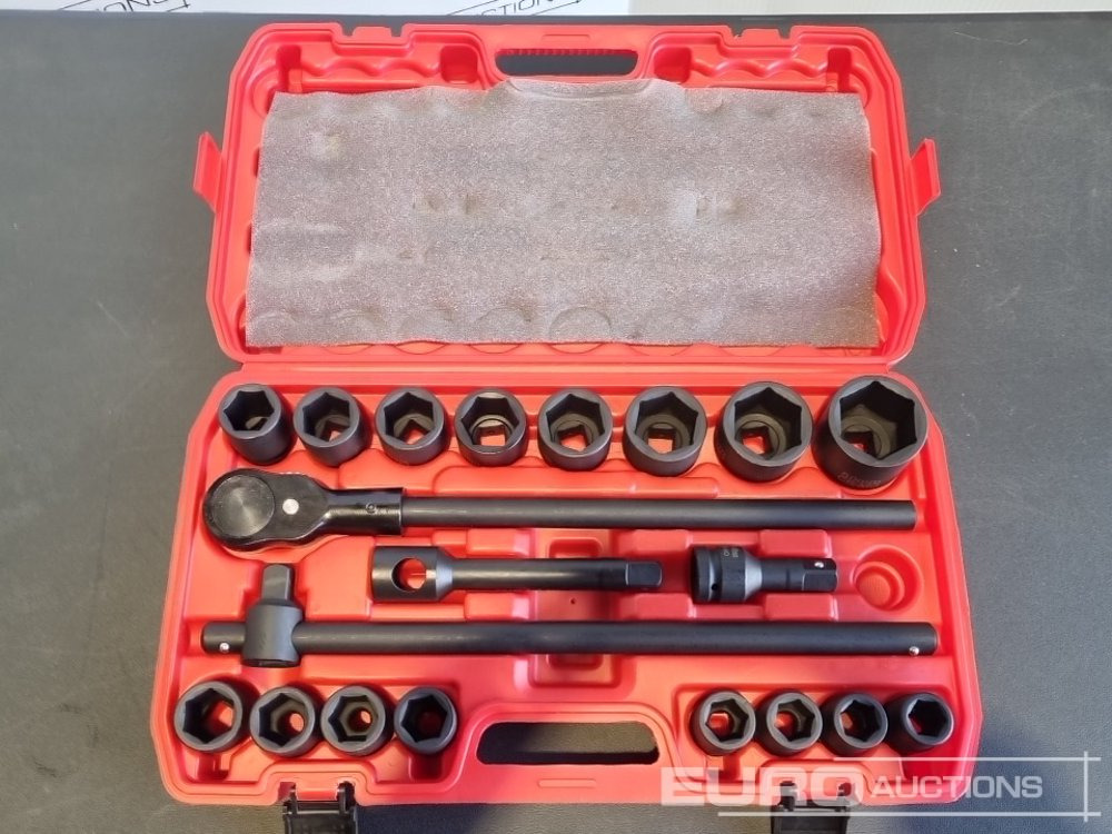 Unused 2025 Boss 3/4" 21pc Heavy Duty Pneumatic Socket Set, 4" Connecting Rod, 8" Connecting Rod, Quick Ratchet Wrench, 20" Sliding Rod - Гаражна опрема: slika 4 Unused 2025 Boss 3/4" 21pc Heavy Duty Pneumatic Socket Set, 4" Connecting Rod, 8" Connecting Rod, Quick Ratchet Wrench, 20" Sliding Rod - Гаражна опрема: slika 4