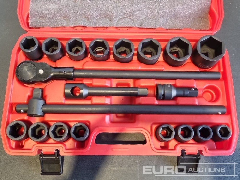 Unused 2025 Boss 3/4" 21pc Heavy Duty Pneumatic Socket Set, 4" Connecting Rod, 8" Connecting Rod, Quick Ratchet Wrench, 20" Sliding Rod - Гаражна опрема: slika 5 Unused 2025 Boss 3/4" 21pc Heavy Duty Pneumatic Socket Set, 4" Connecting Rod, 8" Connecting Rod, Quick Ratchet Wrench, 20" Sliding Rod - Гаражна опрема: slika 5