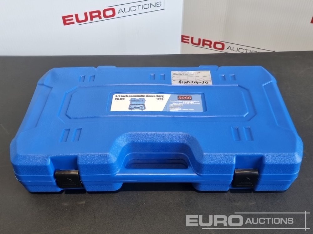 Unused 2025 Boss 3/4" 30pc Heavy Duty Pneumatic Socket Set, 4" Connecting Rod, 8" Connecting Rod, Ratchet Wrench, 20" Sliding Rod, 18" Bending Rod Universal Coupling, Adapter1-3/4" - Гаражна опрема: slika 2 Unused 2025 Boss 3/4" 30pc Heavy Duty Pneumatic Socket Set, 4" Connecting Rod, 8" Connecting Rod, Ratchet Wrench, 20" Sliding Rod, 18" Bending Rod Universal Coupling, Adapter1-3/4" - Гаражна опрема: slika 2