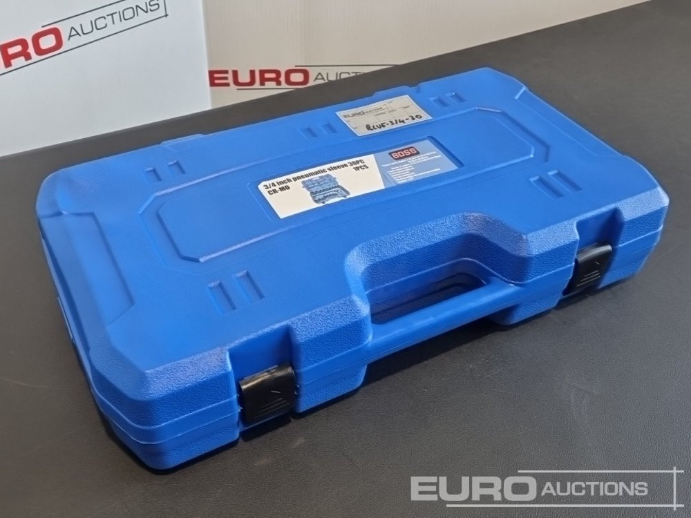 Unused 2025 Boss 3/4" 30pc Heavy Duty Pneumatic Socket Set, 4" Connecting Rod, 8" Connecting Rod, Ratchet Wrench, 20" Sliding Rod, 18" Bending Rod Universal Coupling, Adapter1-3/4" - Гаражна опрема: slika 1 Unused 2025 Boss 3/4" 30pc Heavy Duty Pneumatic Socket Set, 4" Connecting Rod, 8" Connecting Rod, Ratchet Wrench, 20" Sliding Rod, 18" Bending Rod Universal Coupling, Adapter1-3/4" - Гаражна опрема: slika 1