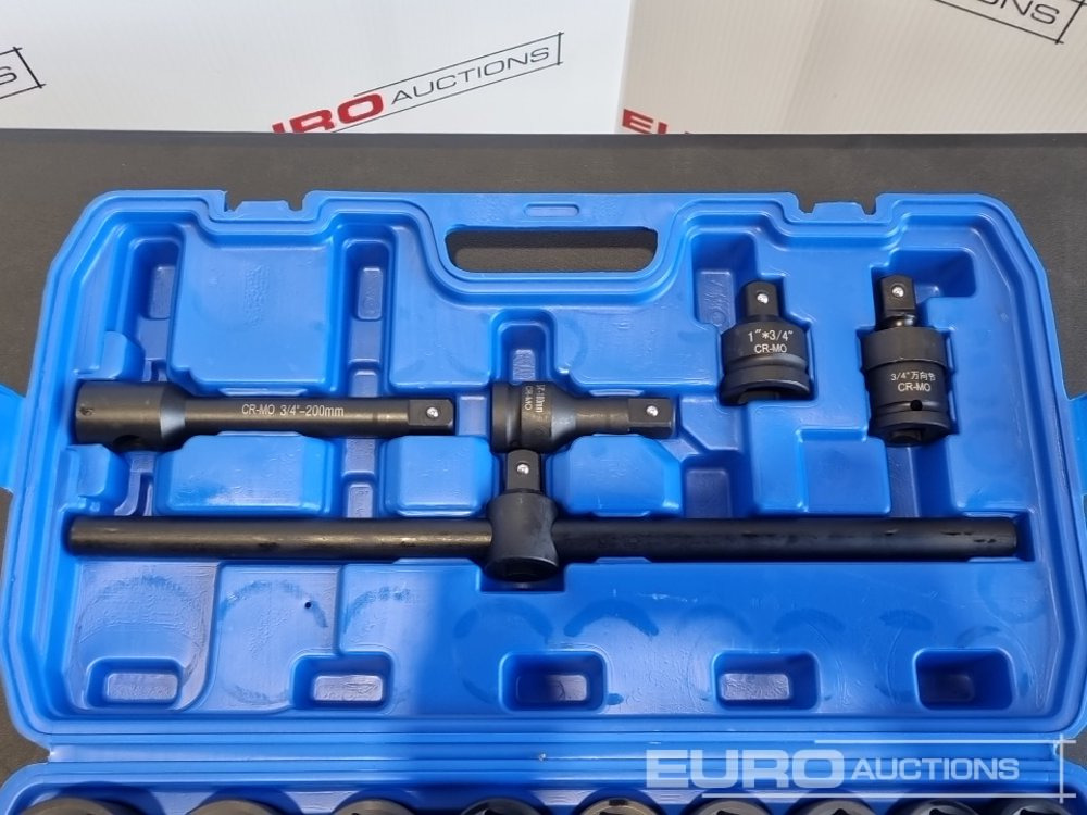 Unused 2025 Boss 3/4" 30pc Heavy Duty Pneumatic Socket Set, 4" Connecting Rod, 8" Connecting Rod, Ratchet Wrench, 20" Sliding Rod, 18" Bending Rod Universal Coupling, Adapter1-3/4" - Гаражна опрема: slika 4 Unused 2025 Boss 3/4" 30pc Heavy Duty Pneumatic Socket Set, 4" Connecting Rod, 8" Connecting Rod, Ratchet Wrench, 20" Sliding Rod, 18" Bending Rod Universal Coupling, Adapter1-3/4" - Гаражна опрема: slika 4