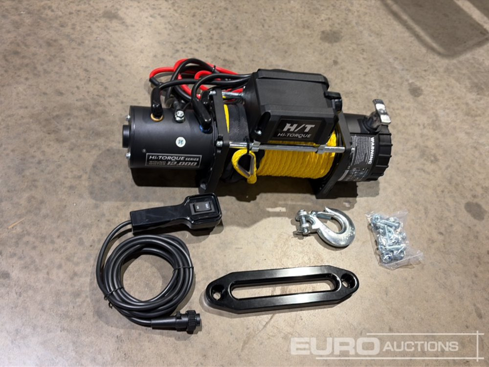 Unused 2025 Hi-Torque HT12000 Electric Winch with Synthetic Rope, 12,000lb line pull, 3/8" x 85' Rope - Vitlo: slika 2 Unused 2025 Hi-Torque HT12000 Electric Winch with Synthetic Rope, 12,000lb line pull, 3/8" x 85' Rope - Vitlo: slika 2