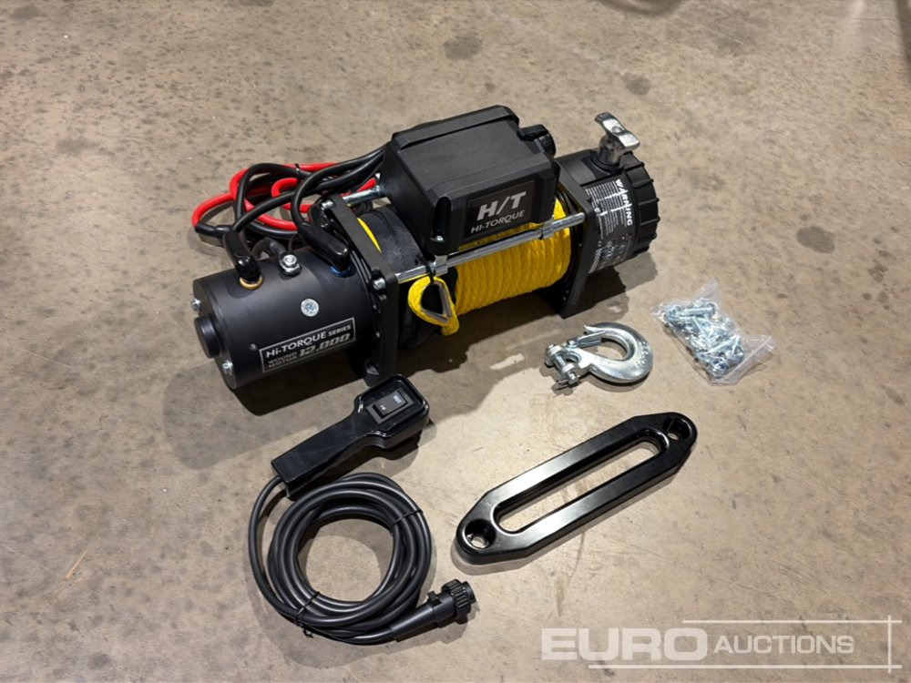 Unused 2025 Hi-Torque HT12000 Electric Winch with Synthetic Rope, 12,000lb line pull, 3/8" x 85' Rope - Vitlo: slika 1 Unused 2025 Hi-Torque HT12000 Electric Winch with Synthetic Rope, 12,000lb line pull, 3/8" x 85' Rope - Vitlo: slika 1