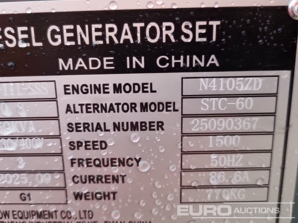 Set generatora Unused 2025 Kawakenki KK60-111-SSS: slika 31 Set generatora Unused 2025 Kawakenki KK60-111-SSS: slika 31