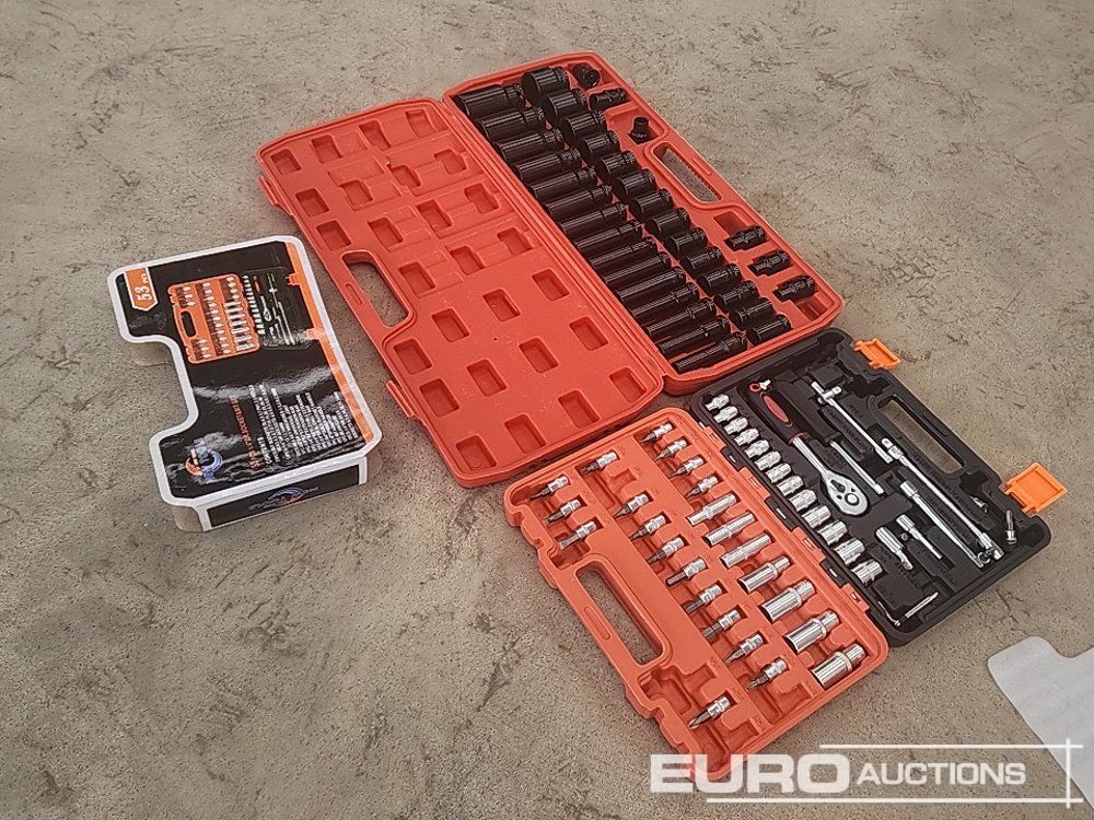 Unused 35pc 1/2 Inch Long Reach Socket Set, 53pc Socket And Bit Set - Гаражна опрема: slika 4 Unused 35pc 1/2 Inch Long Reach Socket Set, 53pc Socket And Bit Set - Гаражна опрема: slika 4