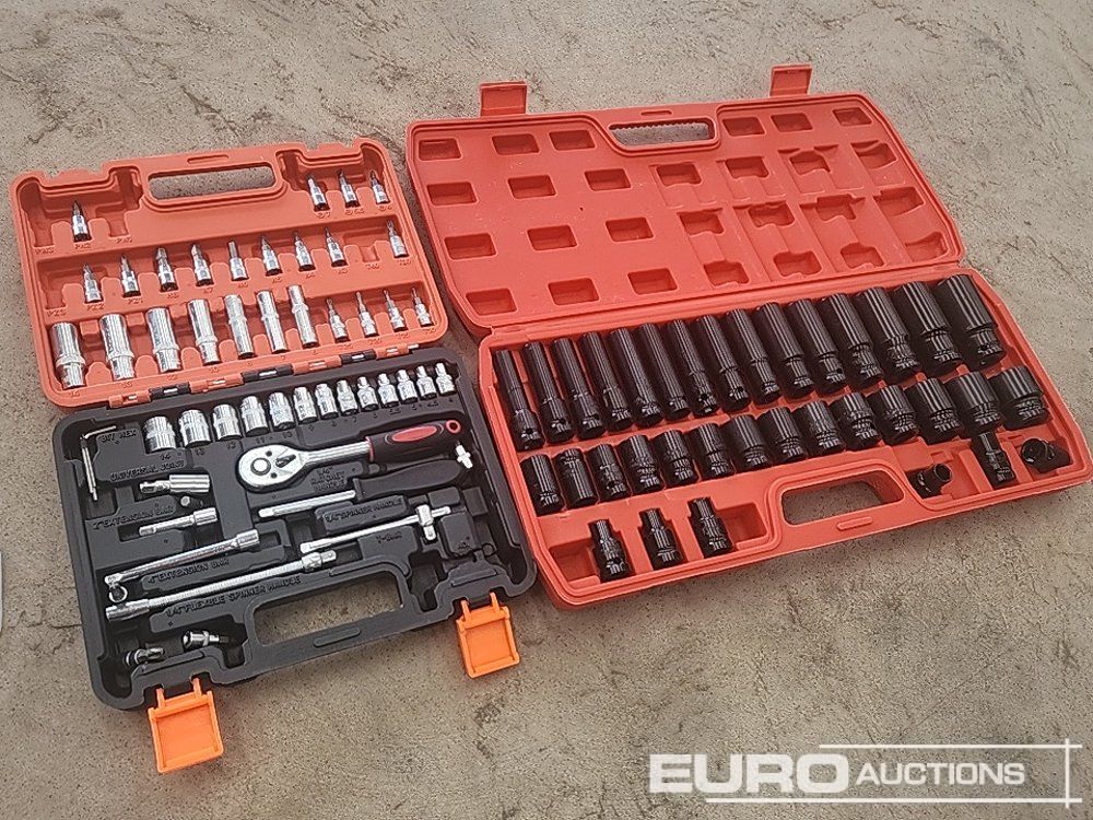 Unused 35pc 1/2 Inch Long Reach Socket Set, 53pc Socket And Bit Set - Гаражна опрема: slika 1 Unused 35pc 1/2 Inch Long Reach Socket Set, 53pc Socket And Bit Set - Гаражна опрема: slika 1