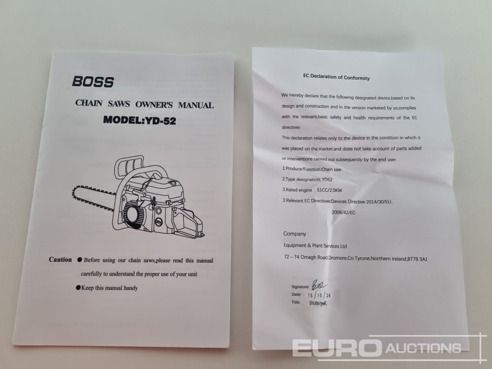 Građevinska oprema Unused Boss YD-52: slika 31