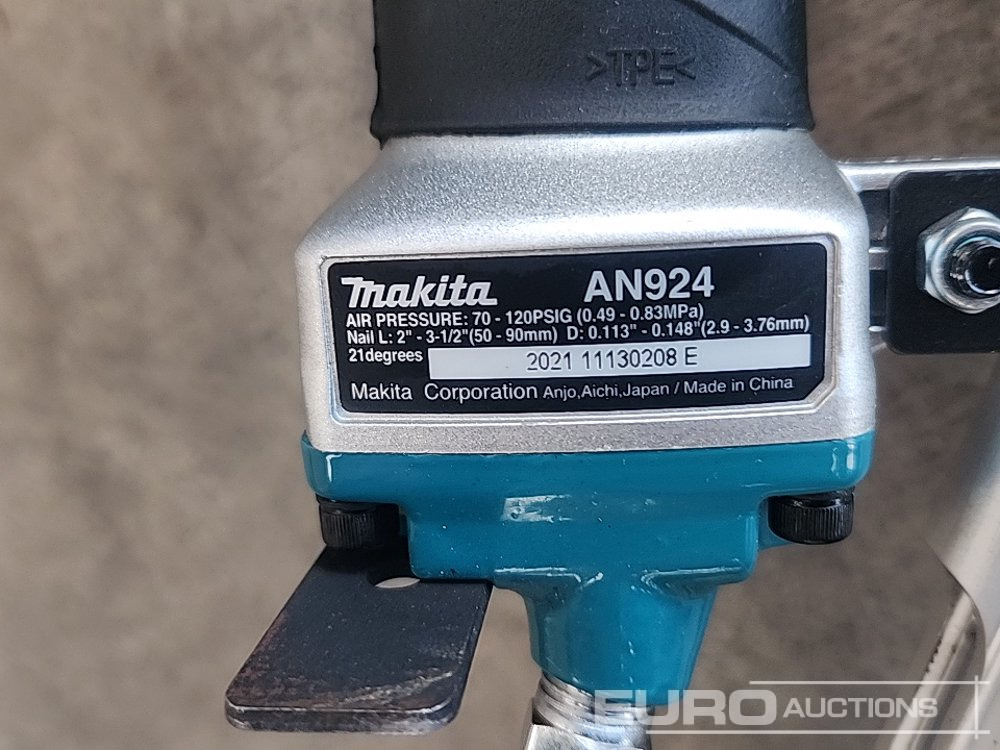 Građevinska oprema Unused Makita AN924 Pneumatic Nailer (Body Only): slika 14 Građevinska oprema Unused Makita AN924 Pneumatic Nailer (Body Only): slika 14