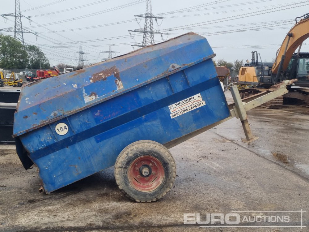 Western 2000 Litre Single Axle Bunded Fuel Bowser, Manul Pump - Rezervoar za skladištenje: slika 2 Western 2000 Litre Single Axle Bunded Fuel Bowser, Manul Pump - Rezervoar za skladištenje: slika 2