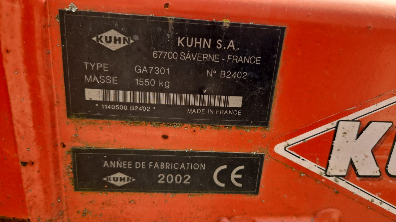 Ranghinatore usato Kuhn GA 7301 - Prevrtač/ Grabuljač: slika 5 Ranghinatore usato Kuhn GA 7301 - Prevrtač/ Grabuljač: slika 5