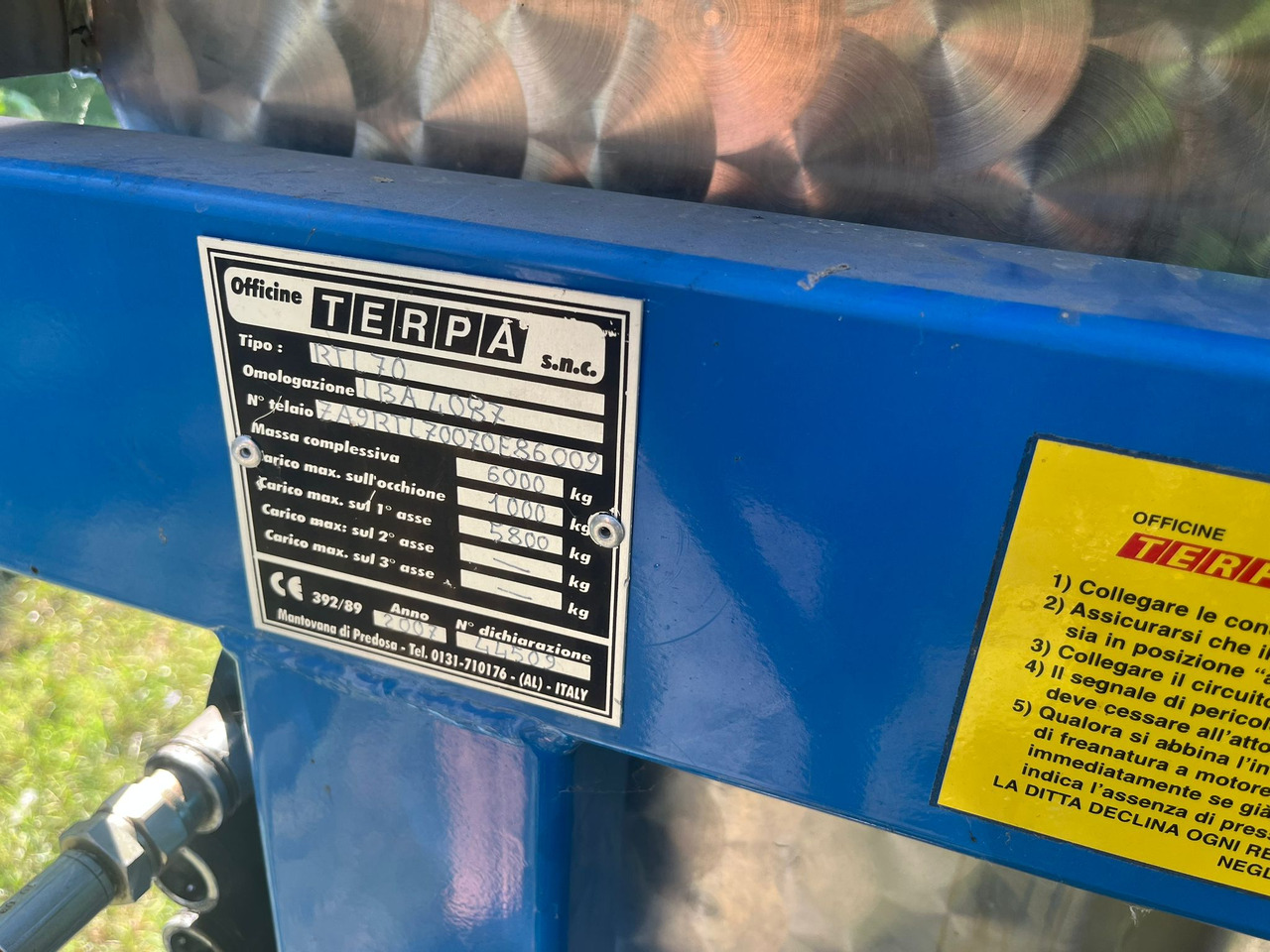 Prikolica za poljoprivredu Rimorchio vendiemma Terpa RTL70: slika 6