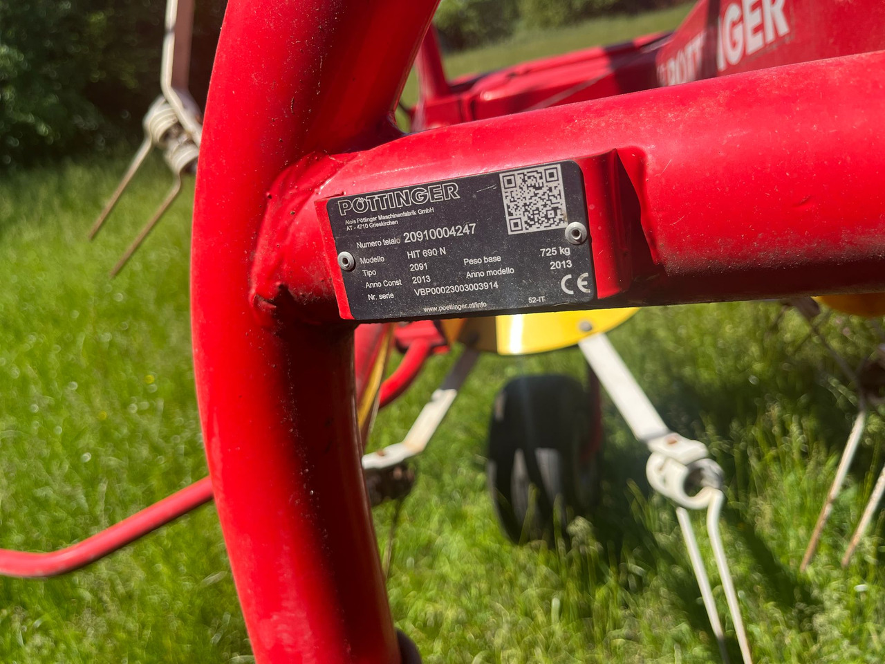 Voltafieno usato Pottinger Hit 690 N - Prevrtač/ Grabuljač: slika 5 Voltafieno usato Pottinger Hit 690 N - Prevrtač/ Grabuljač: slika 5