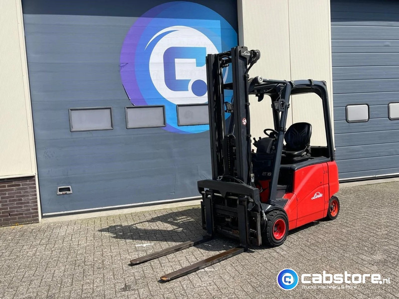 Linde E18PH-01 Elektrische hef truck - Electric Forklift - Year 2011- Side shift - Vorkverstelling - Viljuškar: slika 2 Linde E18PH-01 Elektrische hef truck - Electric Forklift - Year 2011- Side shift - Vorkverstelling - Viljuškar: slika 2