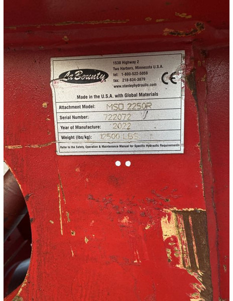 LaBounty MSD2250R - Makaze za rušenje za Građevinska mašina: slika 4 LaBounty MSD2250R - Makaze za rušenje za Građevinska mašina: slika 4