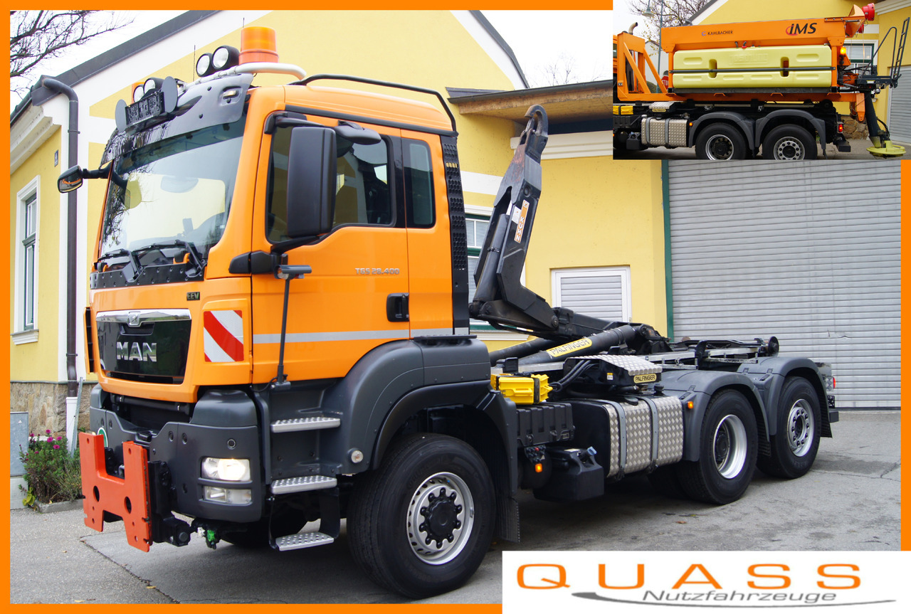 MAN TGS 28.400 BL 6x4-4/TÜV/PALIFT/Winterdienst/Salzstreuer/Streuer/Schneepflug - Istovarivač: slika 1 MAN TGS 28.400 BL 6x4-4/TÜV/PALIFT/Winterdienst/Salzstreuer/Streuer/Schneepflug - Istovarivač: slika 1