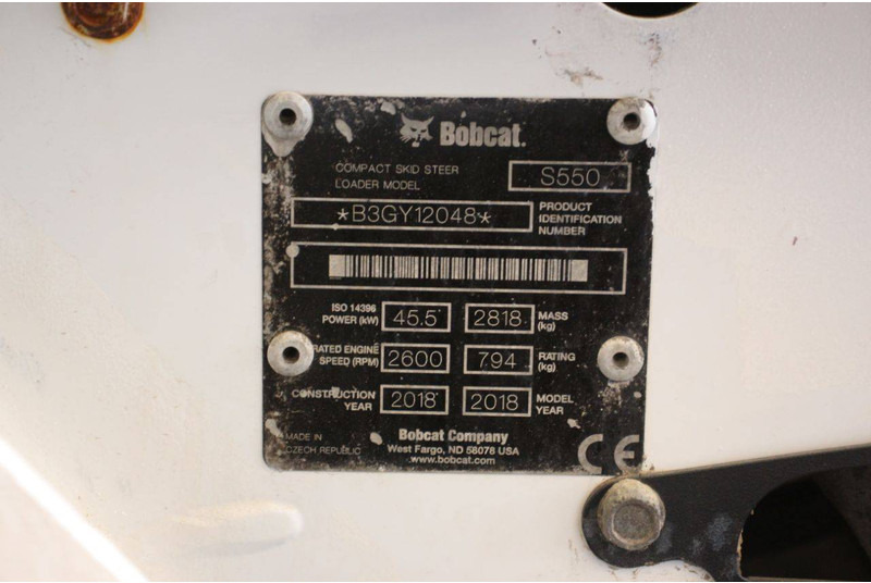 Utovarivač točkaš Bobcat S550: slika 17 Utovarivač točkaš Bobcat S550: slika 17