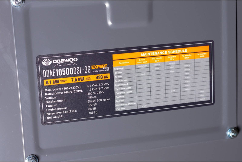 Novu Set generatora Daewoo DDAE10500DSE-3G: slika 10
