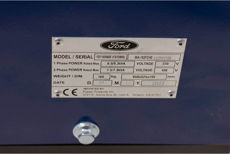 Novu Set generatora Ford FDT10200SE: slika 19
