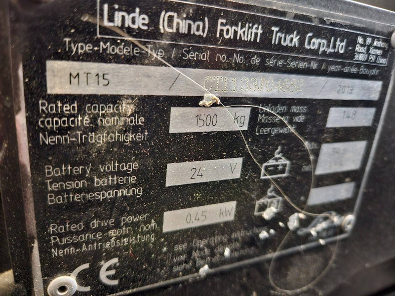 Linde MT15 - Kolica za palete: slika 4 Linde MT15 - Kolica za palete: slika 4