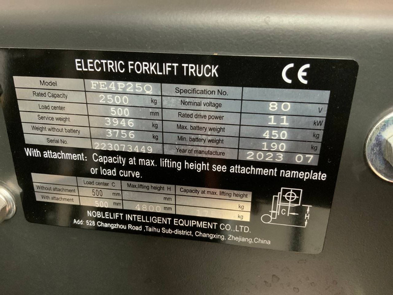 Električni viljuškar Noblelift Q25: slika 19