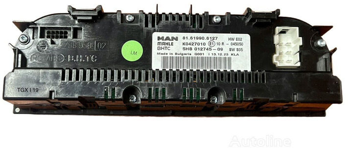 MAN AC control - Komandna tabla: slika 2 MAN AC control - Komandna tabla: slika 2