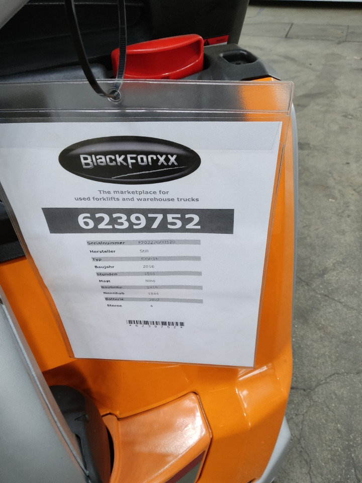 Still EXV16/BATT.NEU - Slagač: slika 5 Still EXV16/BATT.NEU - Slagač: slika 5