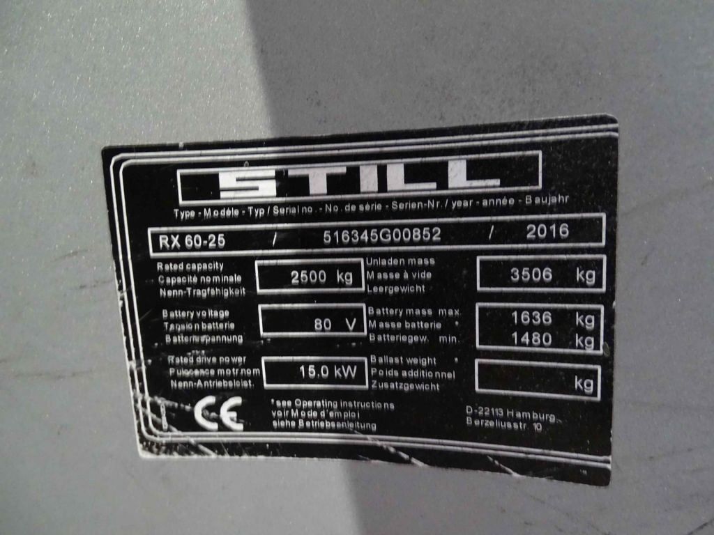 Still RX60-25 - Električni viljuškar: slika 5 Still RX60-25 - Električni viljuškar: slika 5