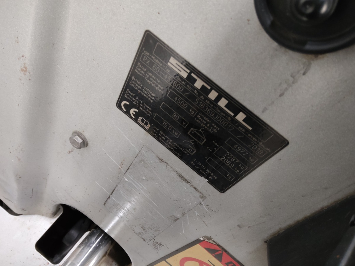 Still RX60-45/600 - Električni viljuškar: slika 4 Still RX60-45/600 - Električni viljuškar: slika 4