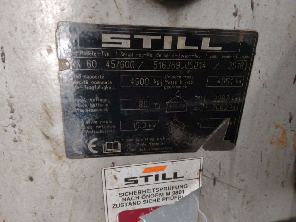 Still RX60-45/600 - Električni viljuškar: slika 4 Still RX60-45/600 - Električni viljuškar: slika 4