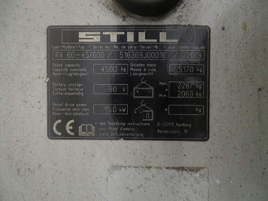 Still RX60-45/600 - Električni viljuškar: slika 5 Still RX60-45/600 - Električni viljuškar: slika 5