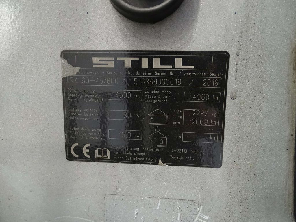 Električni viljuškar Still RX60-45/600: slika 7