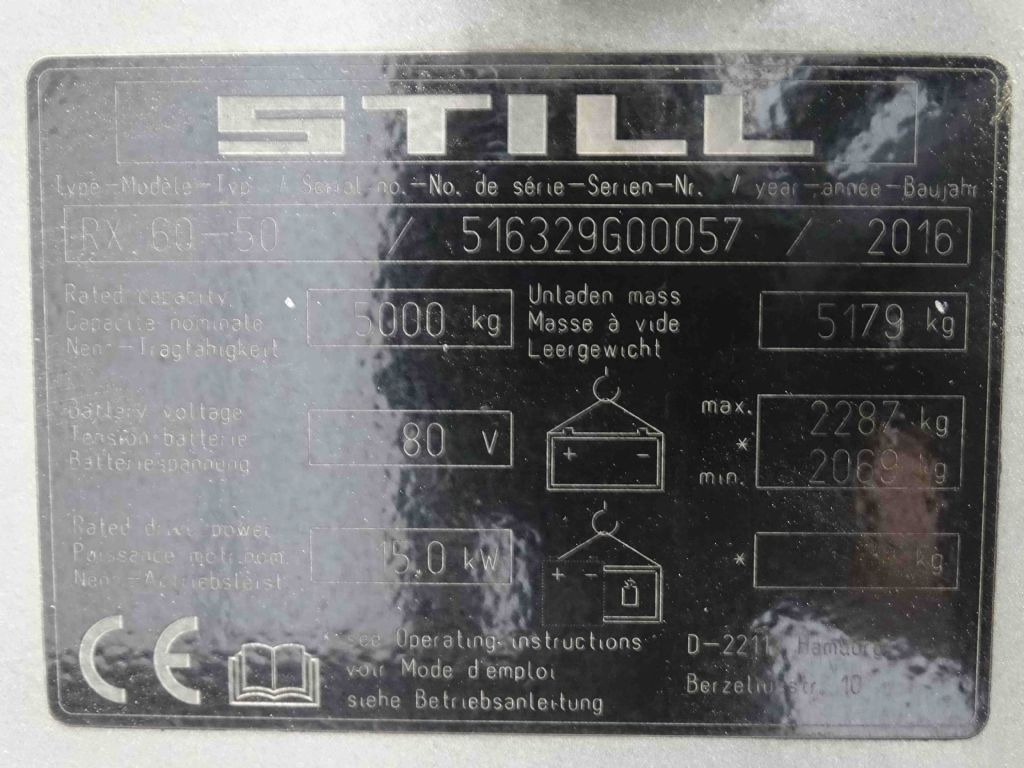 Still RX60-50 - Električni viljuškar: slika 5 Still RX60-50 - Električni viljuškar: slika 5